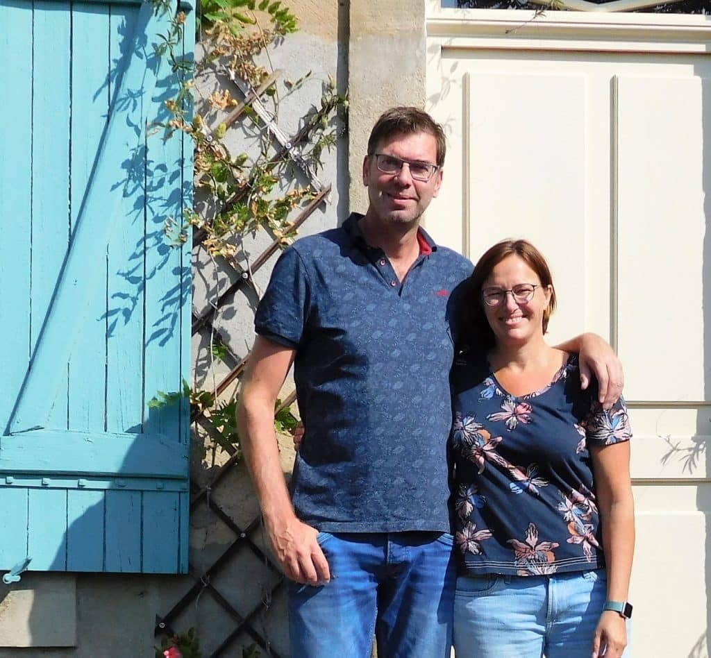 Clemens en Jacqueline, de eigenaren van Auberge le Grillon
